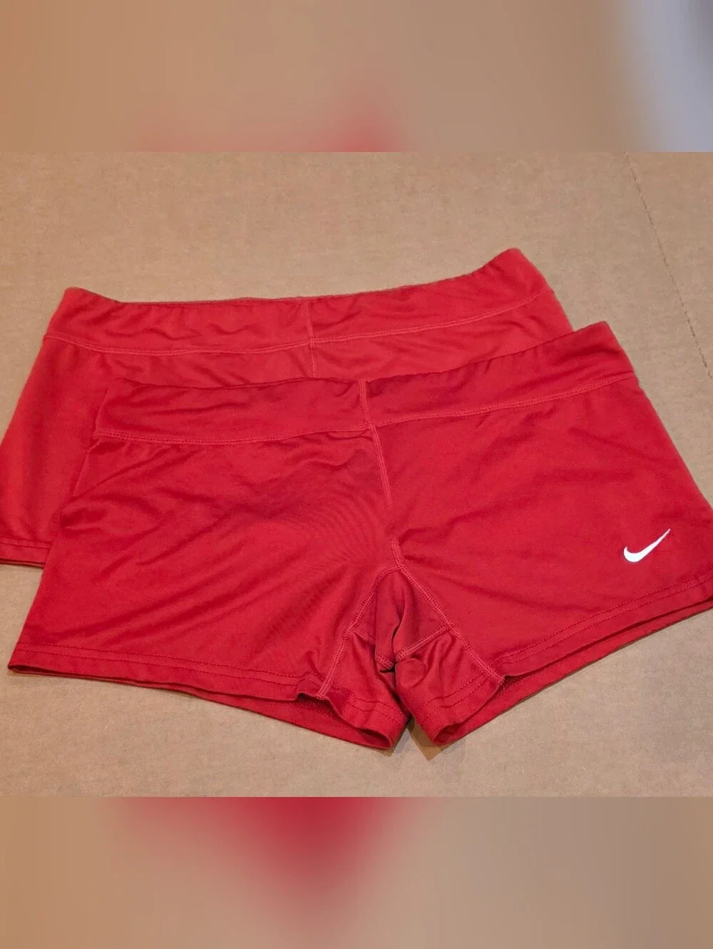 Nike Women’s Red Athletic Shorts Set  of 2